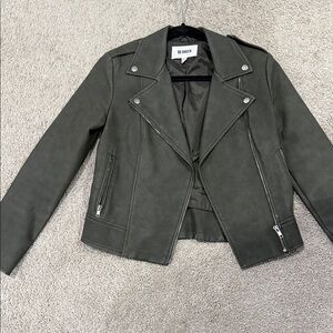 BB Dakota Dark Olive Leather Jacket
